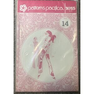 Vintage Patterns Pacifica Hawaiian Double Breasted 2 Piece Set UNCUT Sz 14